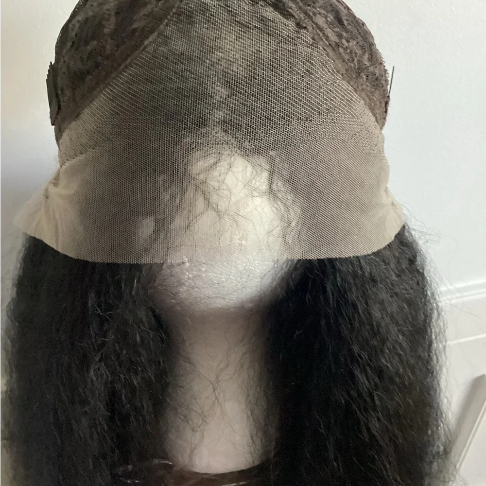 Elegant Synthetic ~24-26inch Long Kinky Straight Wig